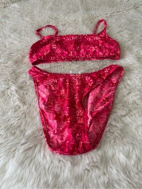 AFF Hot Pink Floral Bikini Set
